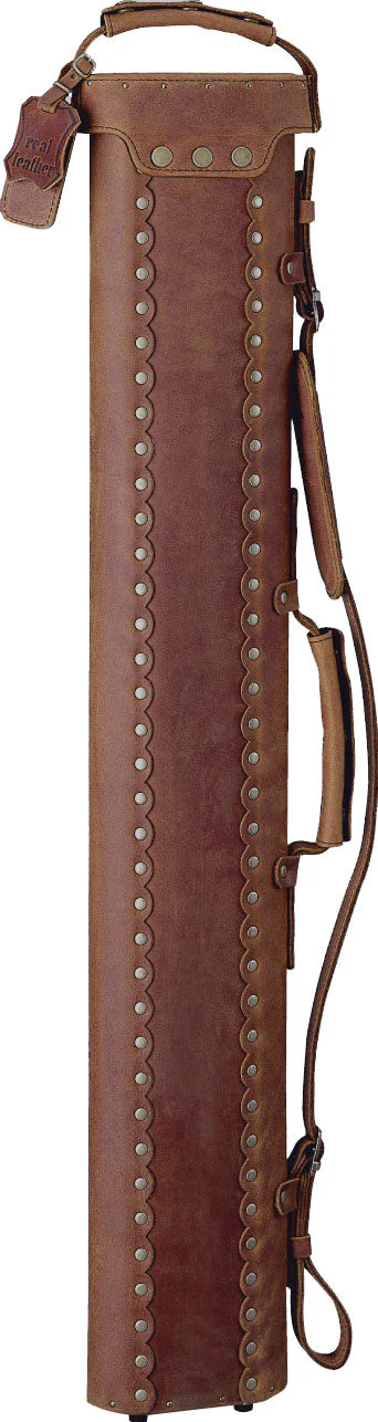 Instroke Buffalo Leather Series 2x3 Hard Cue Case - Brown - Image 3