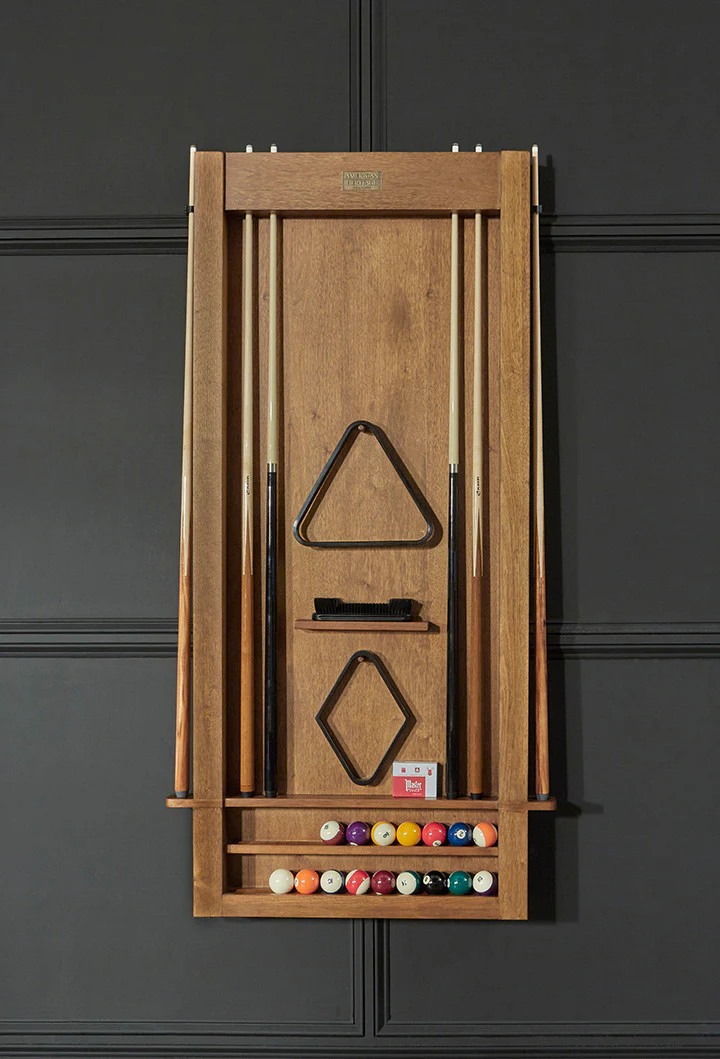 Alta Cue Rack Wall Mount 6 Cues - Brushed Walnut - Image 6
