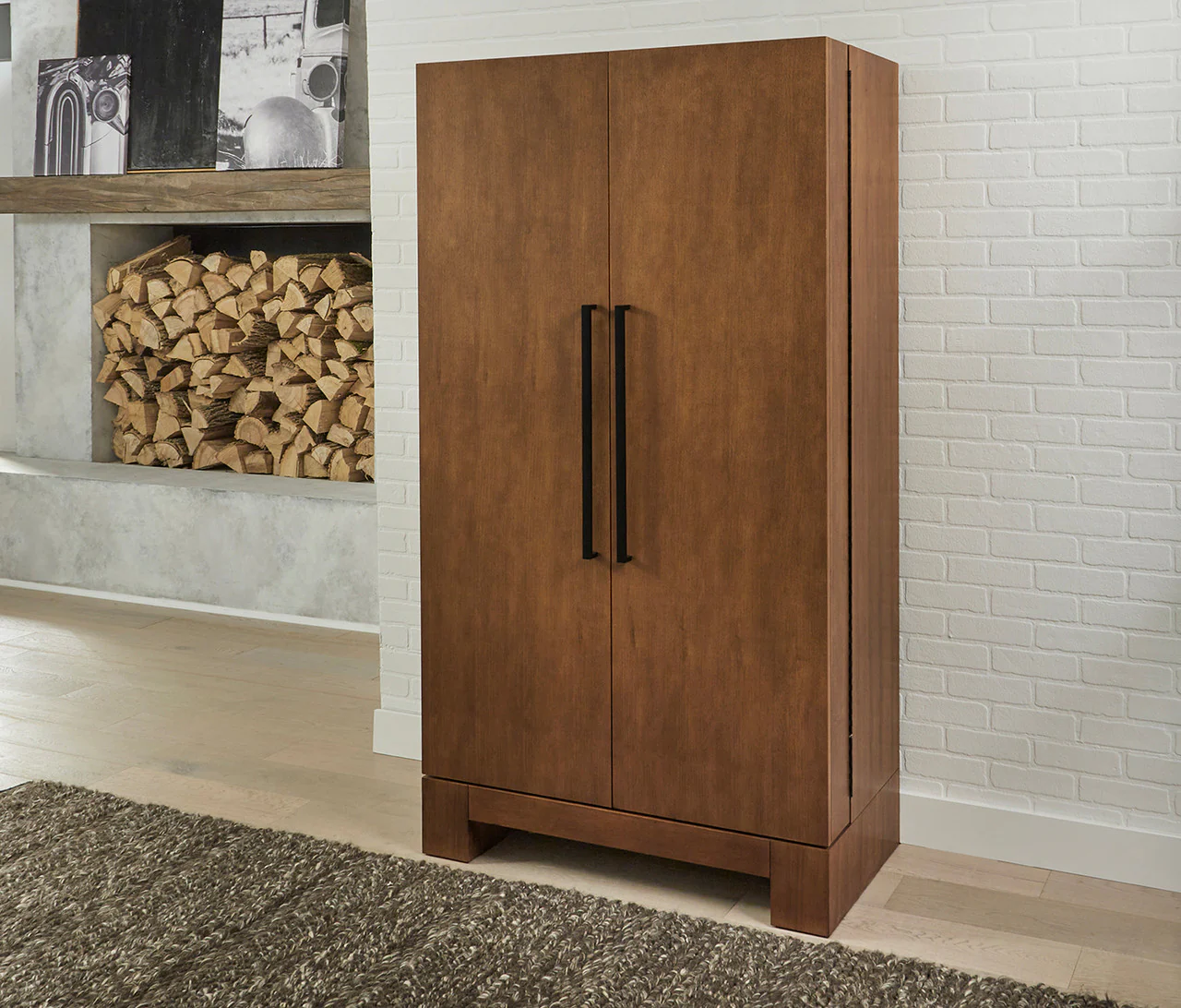 Alta Wine Cabinet - Brushed Walnut - Image 3