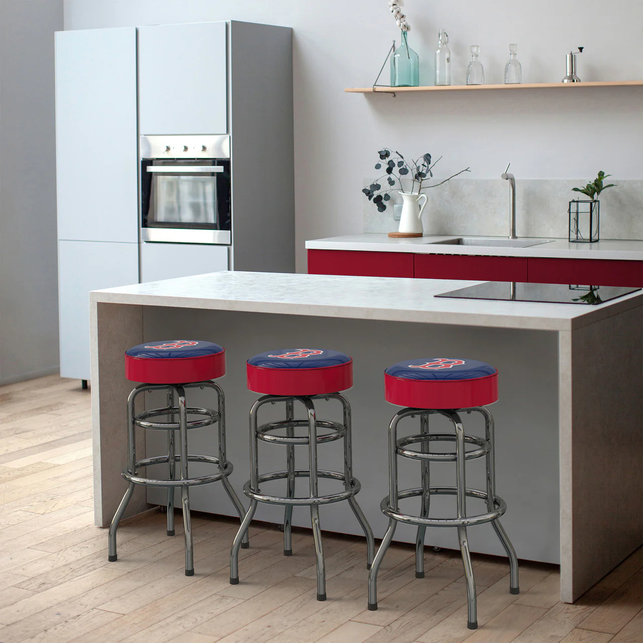 Boston Red Sox Bar Stool Chrome - Image 5