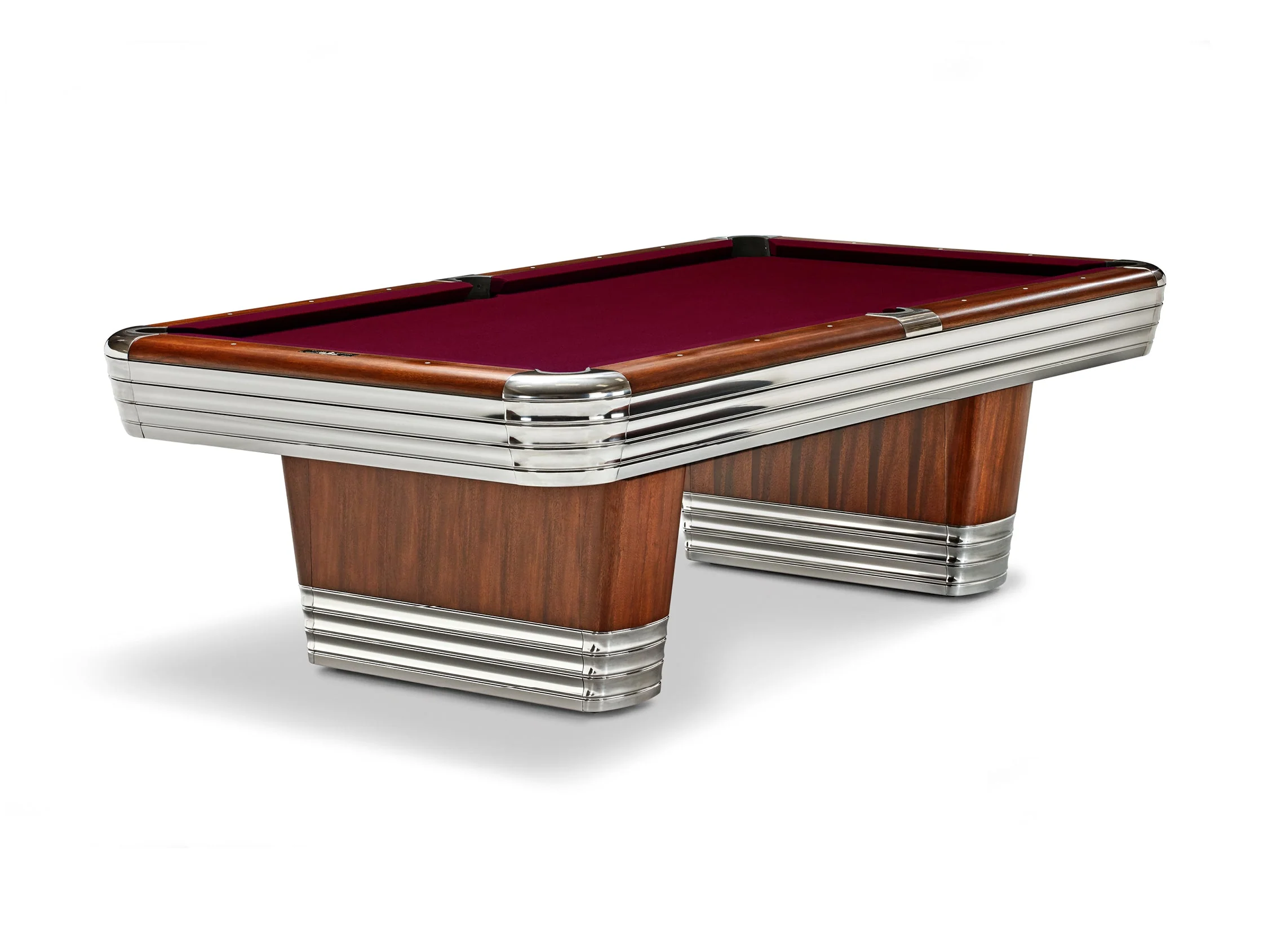 Brunswick Centennial Rosewood Chrome Pool Table - Image 8