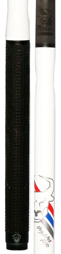 Bull Carbon Pearl White Insane Air Jump Cue with Multi-Zone Sport Grip Wrap - Image 3