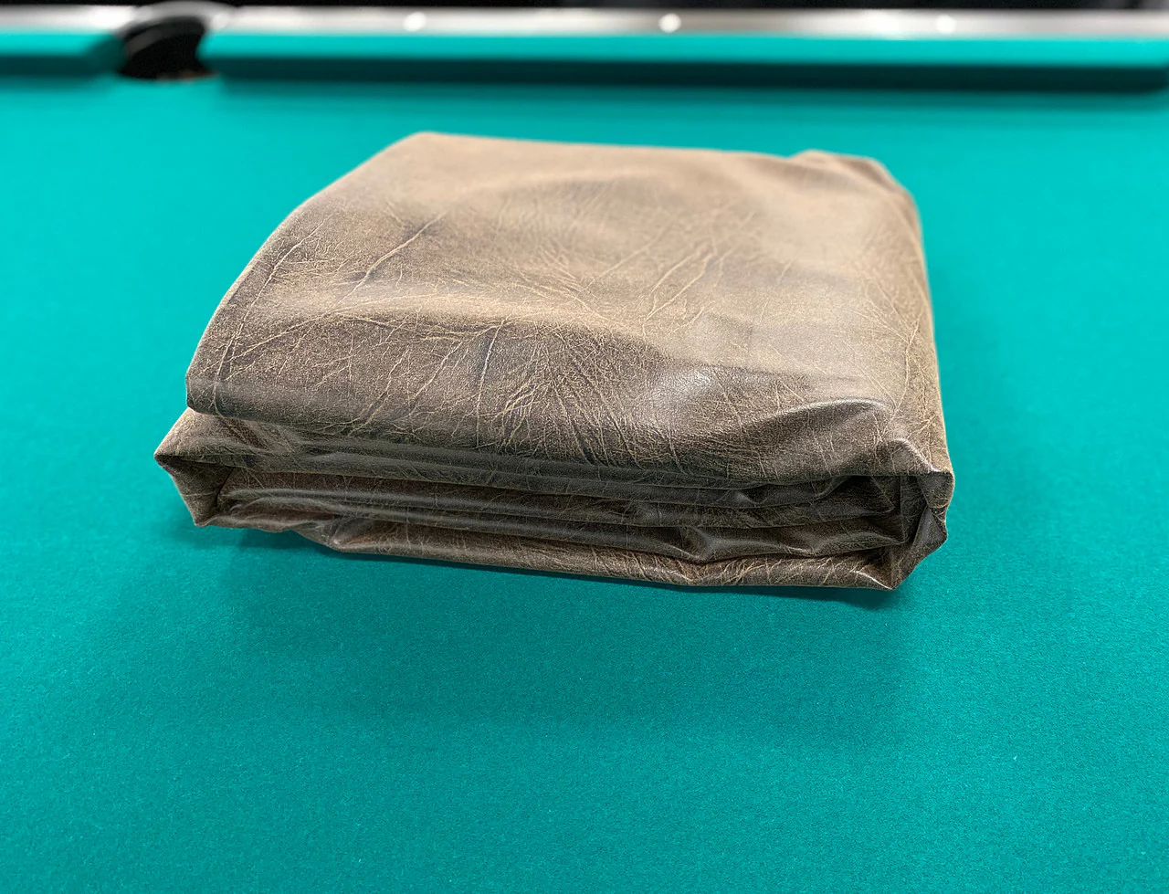 Championship Westex Pool Table Cover 7'  Bomberjacket Brown - Image 4
