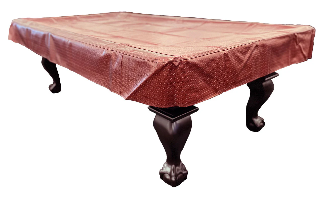 Championship Westex Pool Table Cover 9' Braided Burgundy - Image 2