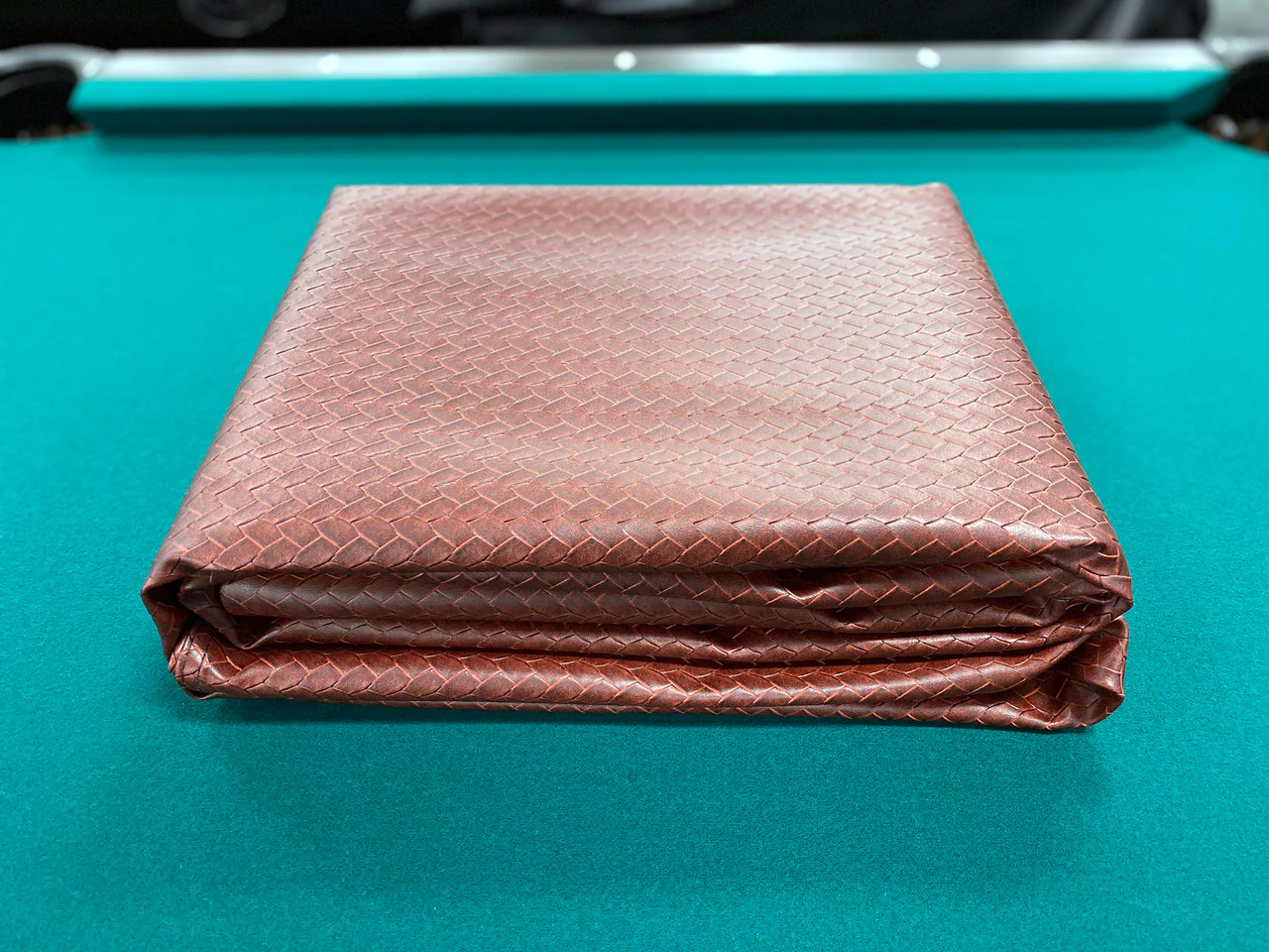 Championship Westex Pool Table Cover 9' Braided Burgundy - Image 4