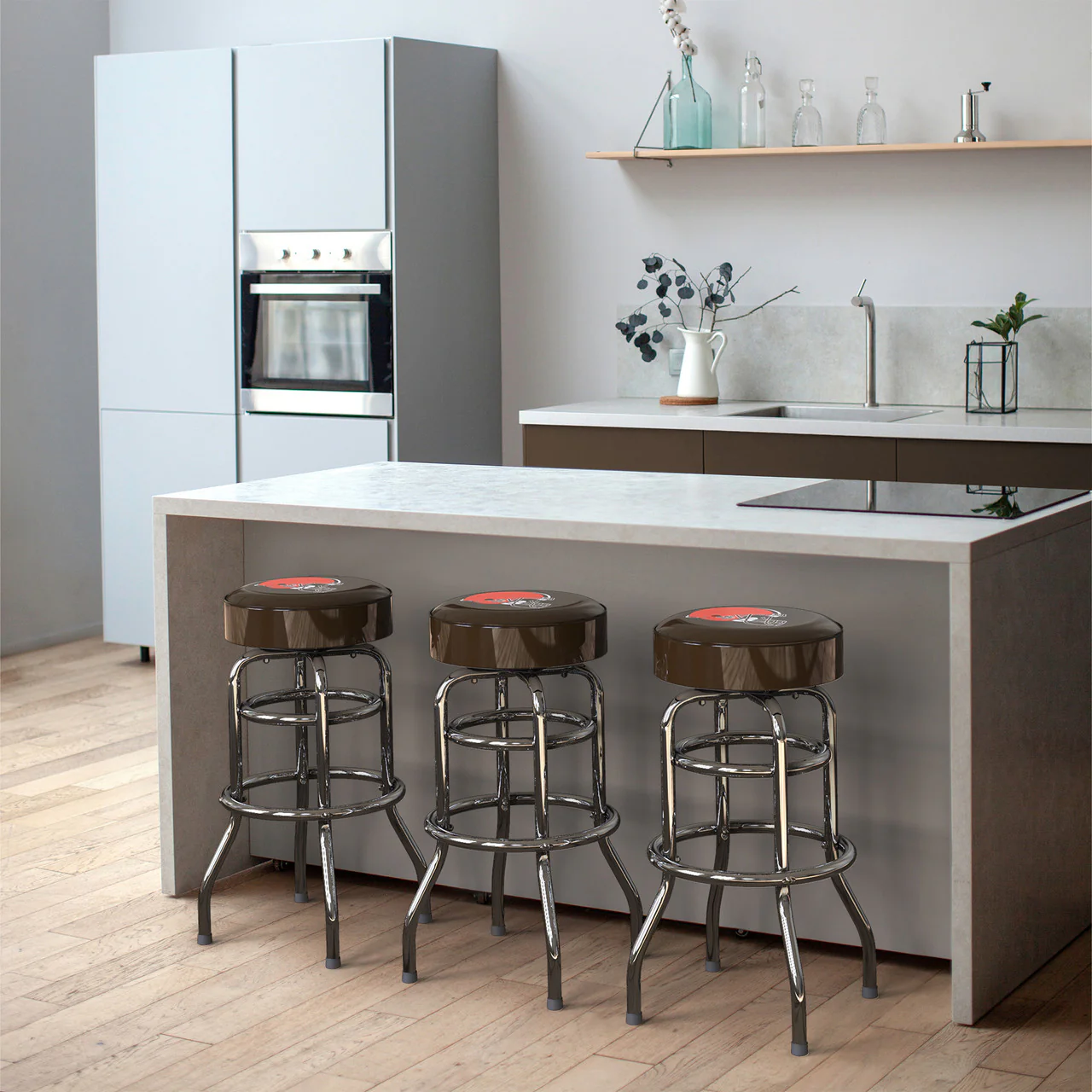 Cleveland Browns Bar Stool Chrome - Image 6