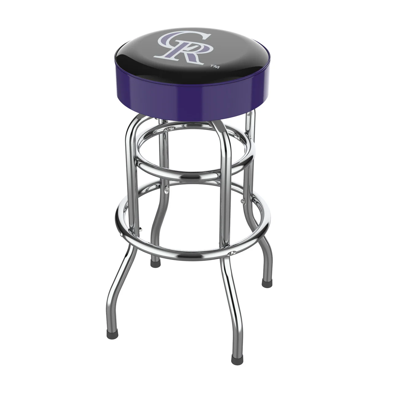 Colorado Rockies Bar Stool Chrome