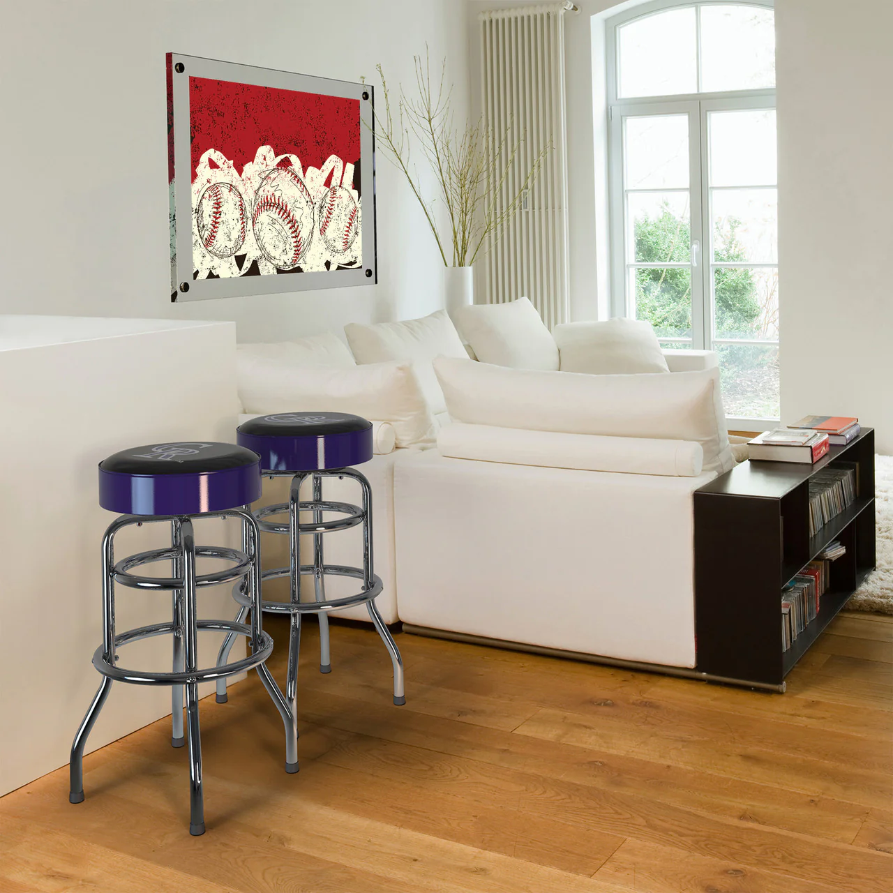 Colorado Rockies Bar Stool Chrome - Image 6