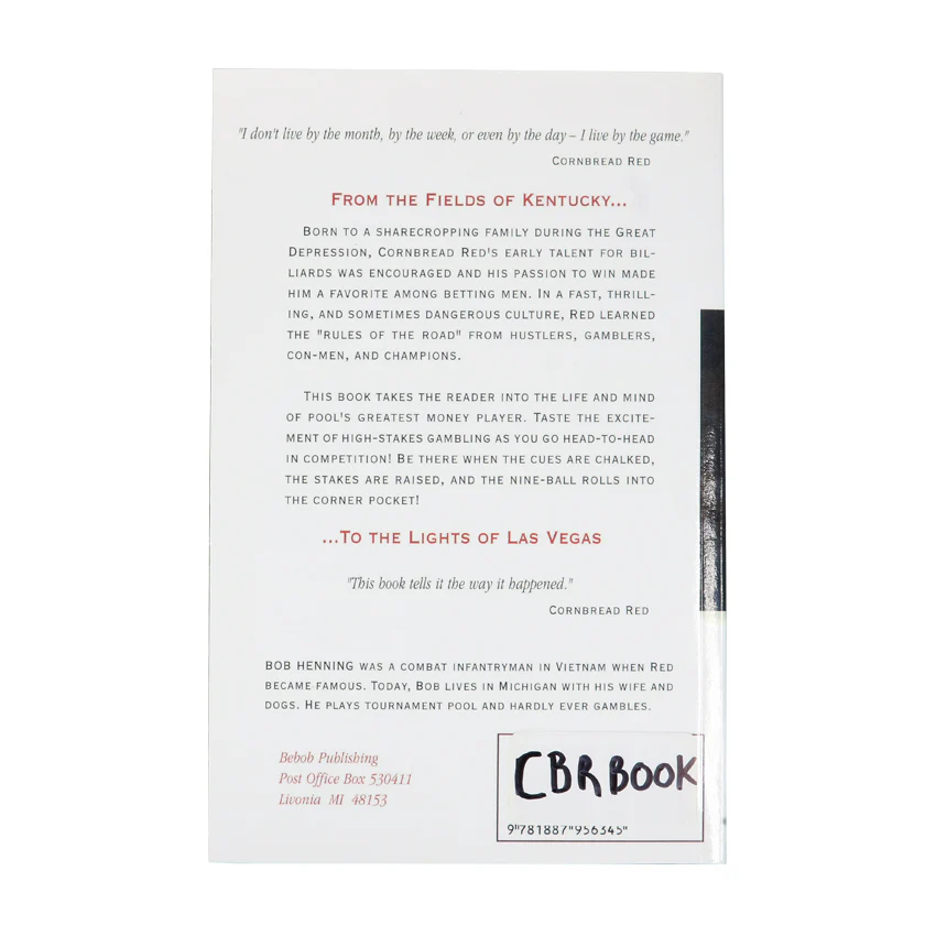 Cornbread Red - Pool's Greatest Money Player Book - Image 2