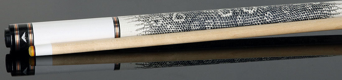 Cueroc CR-N02 Galaxy 2 Pool Cue - White Colored Maple with Ring-tailed Lizard Wrap - Image 3