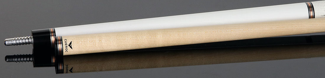 Cueroc CR-N02 Galaxy 2 Pool Cue - White Colored Maple with Ring-tailed Lizard Wrap - Image 4