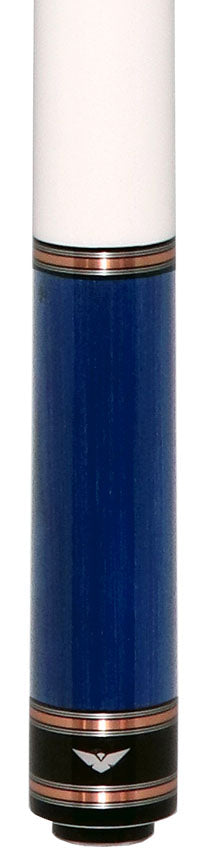 Cueroc CR-N04G Galaxy 4 No Wrap Pool Cue - Blue-Stained Dymond Wood with Carbon Fiber Shaft - Image 2
