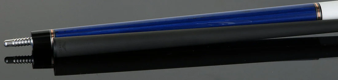 Cueroc CR-N04G Galaxy 4 No Wrap Pool Cue - Blue-Stained Dymond Wood with Carbon Fiber Shaft - Image 4