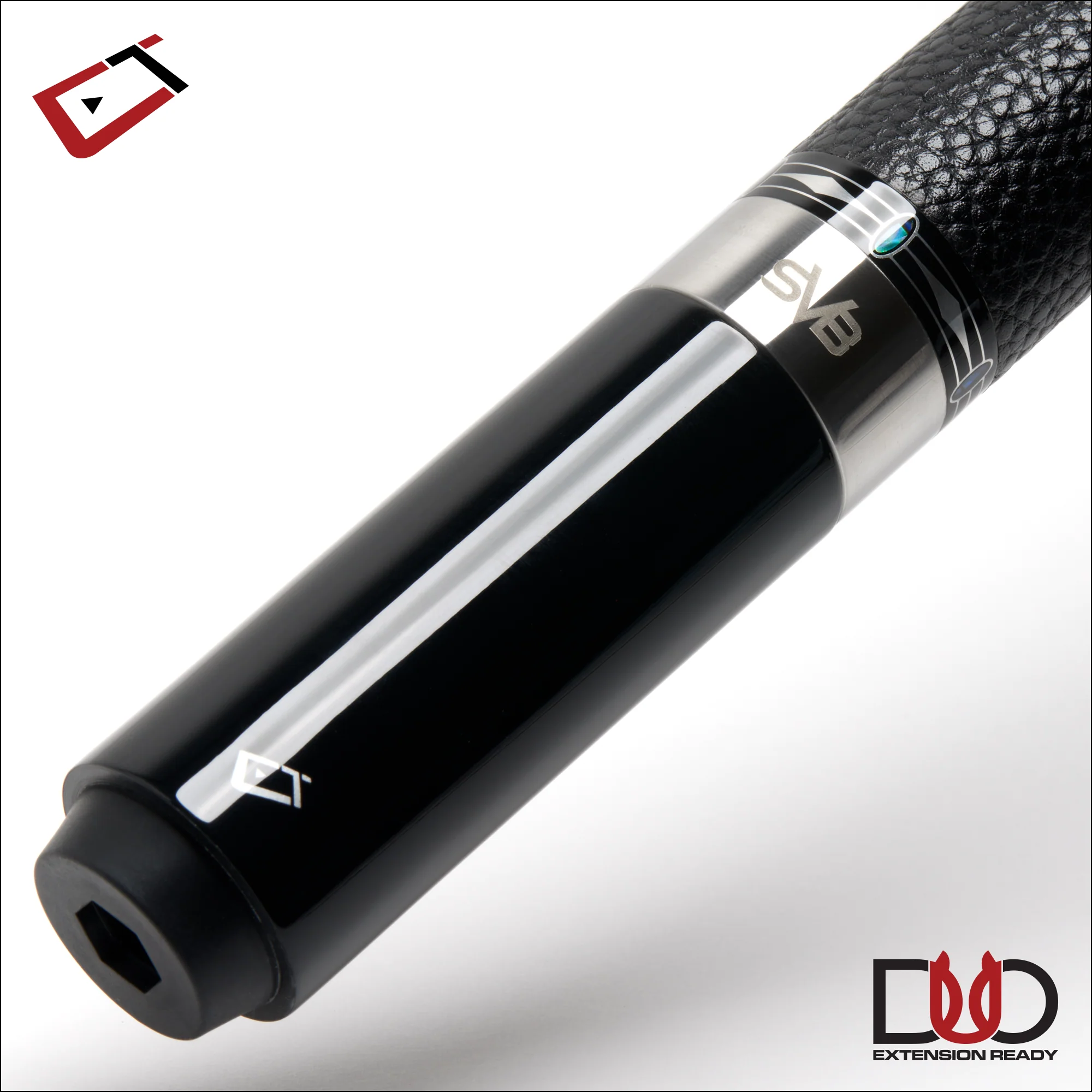 Cuetec Cynergy SVB Gen II Gray Play Cue with Leather Wrap - Image 7
