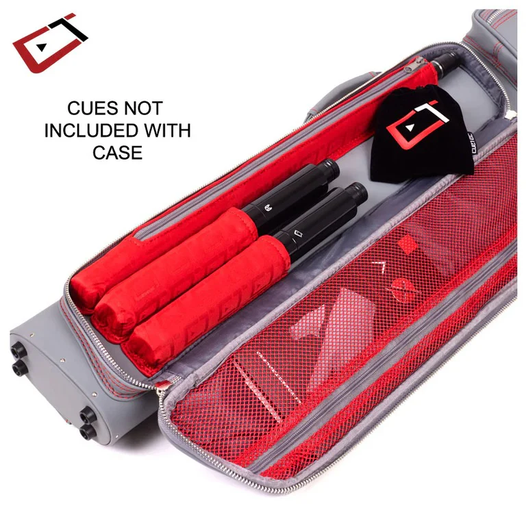 Cuetec Pro Line 2x4 Hard Pool Cue Case - Speed Gray - Image 4