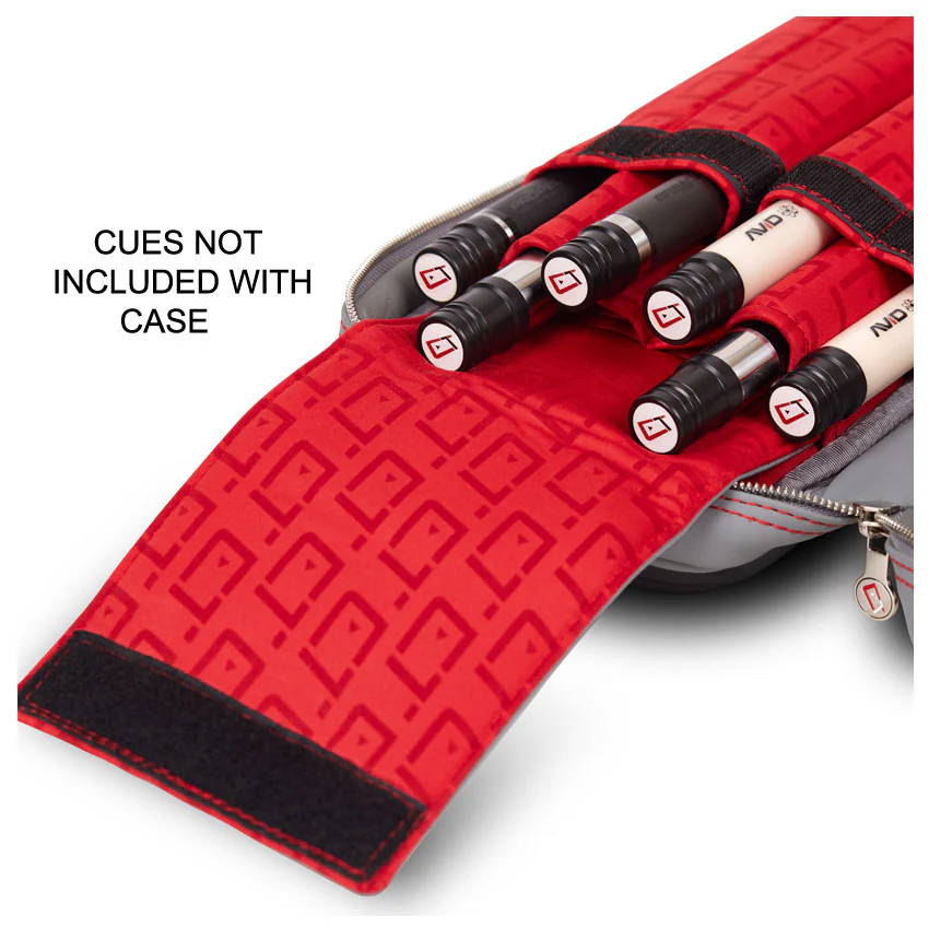 Cuetec Pro Line 4x8 Soft Professional Pool Cue Case -Speed Gray - Image 3