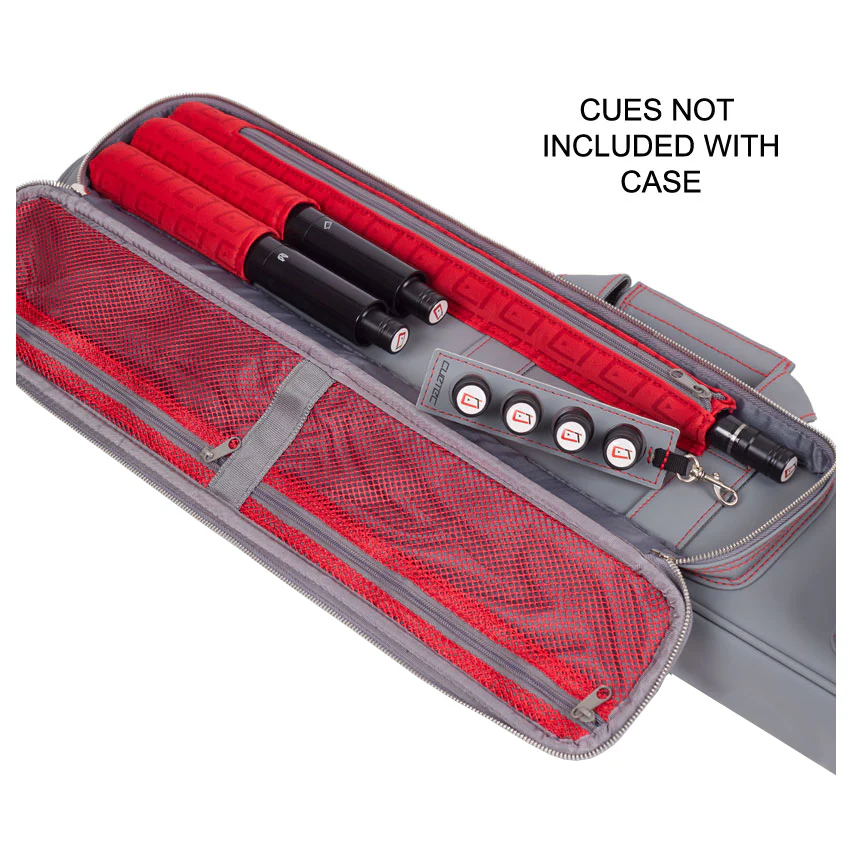 Cuetec Pro Line 4x8 Soft Professional Pool Cue Case -Speed Gray - Image 5
