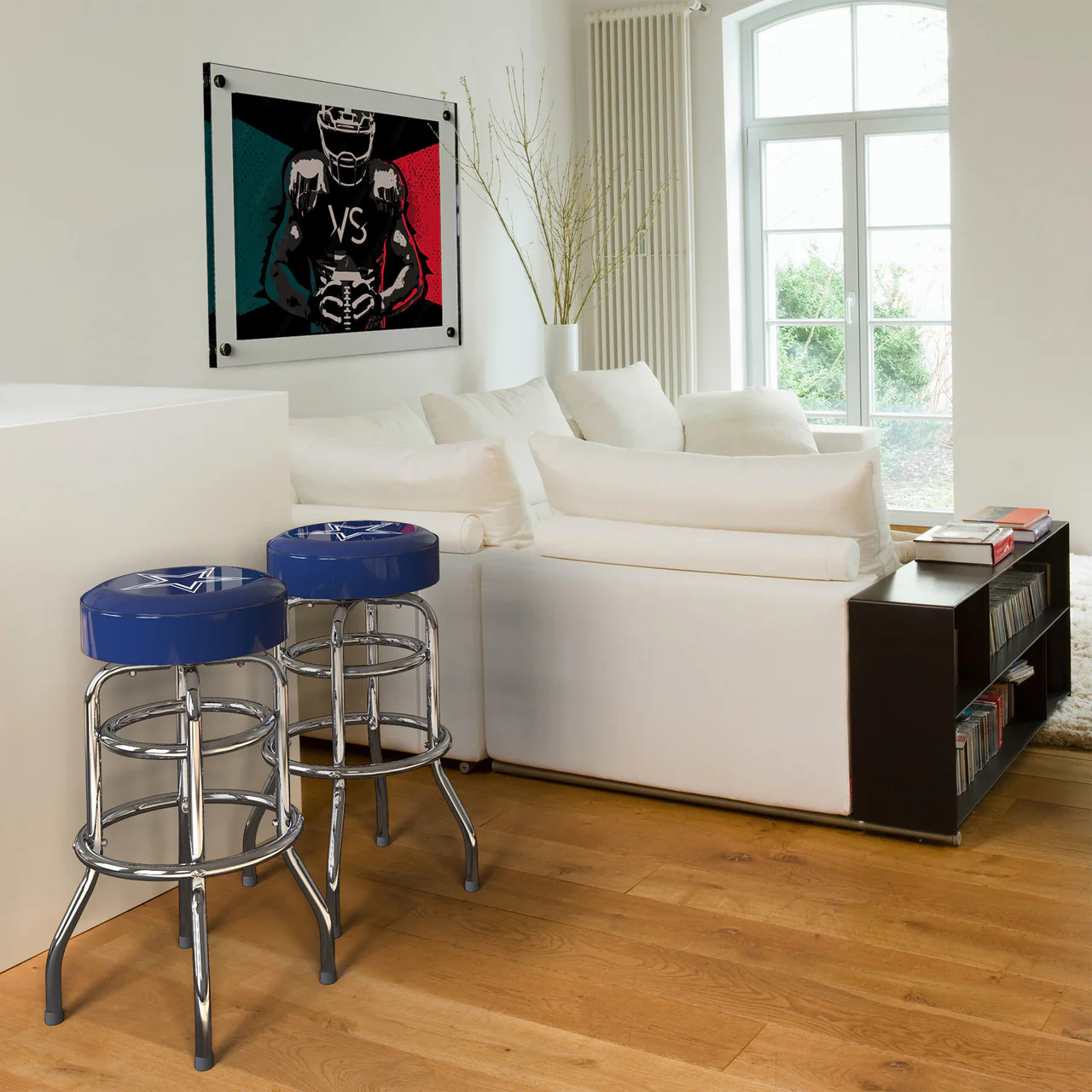 Dallas Cowboys Bar Stool Chrome - Image 5