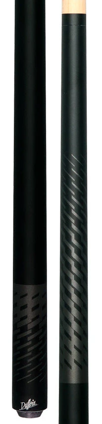 Dufferin DOE101 No Wrap Pool Cue - Black and Gray Shadow Weave - Image 3