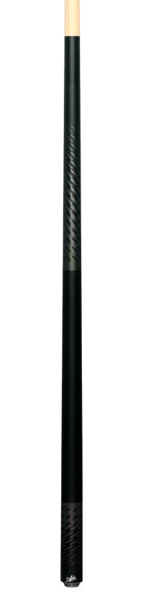 Dufferin DOE101 No Wrap Pool Cue - Black and Gray Shadow Weave - Image 4