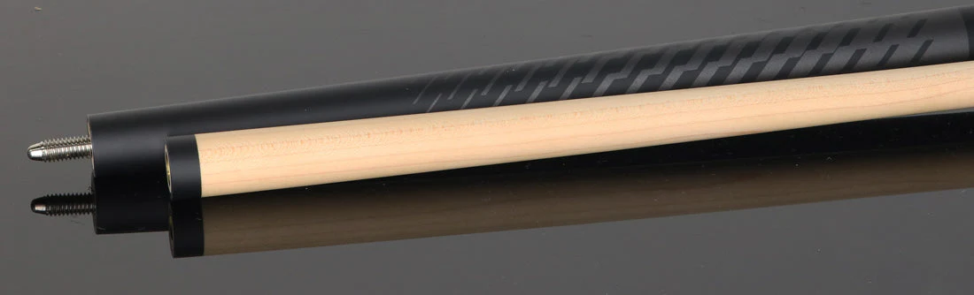 Dufferin DOE101 No Wrap Pool Cue - Black and Gray Shadow Weave - Image 6