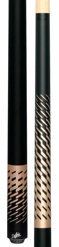 Dufferin DOE102 No Wrap Pool Cue - Black and Gold Shadow Weave - Image 3