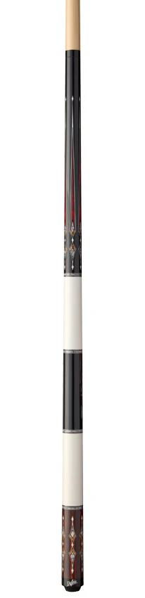 Dufferin D402 Wrapless Pool Cue - Black/White and Rengas Wood Graphic - Image 4
