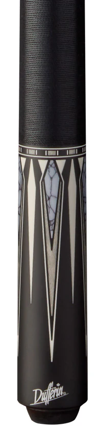 Dufferin D408 Pool Cue with Linen Wrap - Classic Noir - Image 2