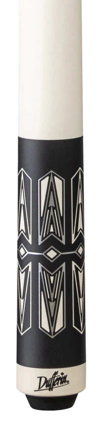 Dufferin D-548 Pool Cue - Matte Black & White - Image 2
