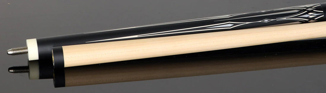 Dufferin DOE105 Pool Cue - Onyx Silver with Linen Wrap - Image 4
