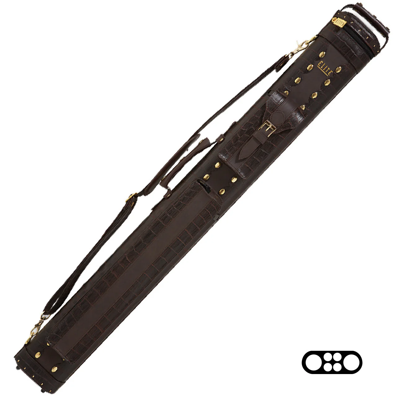 Elite 2x4 Leatherette Hard Cue Case - Brown