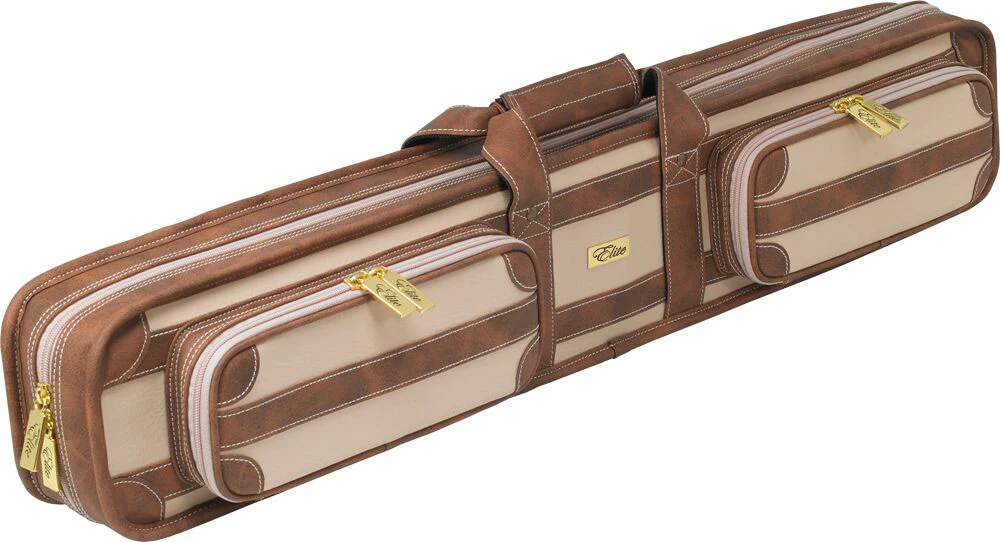 Elite Vintage 4x8 Soft Cue Case - Chestnut - Image 2