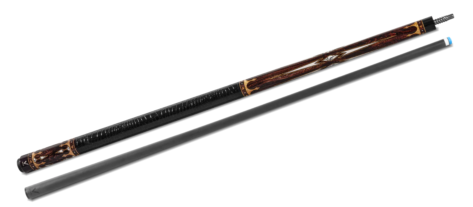 EVO Crown Ancient Oak Leather Wrap Pool Cue - Image 11