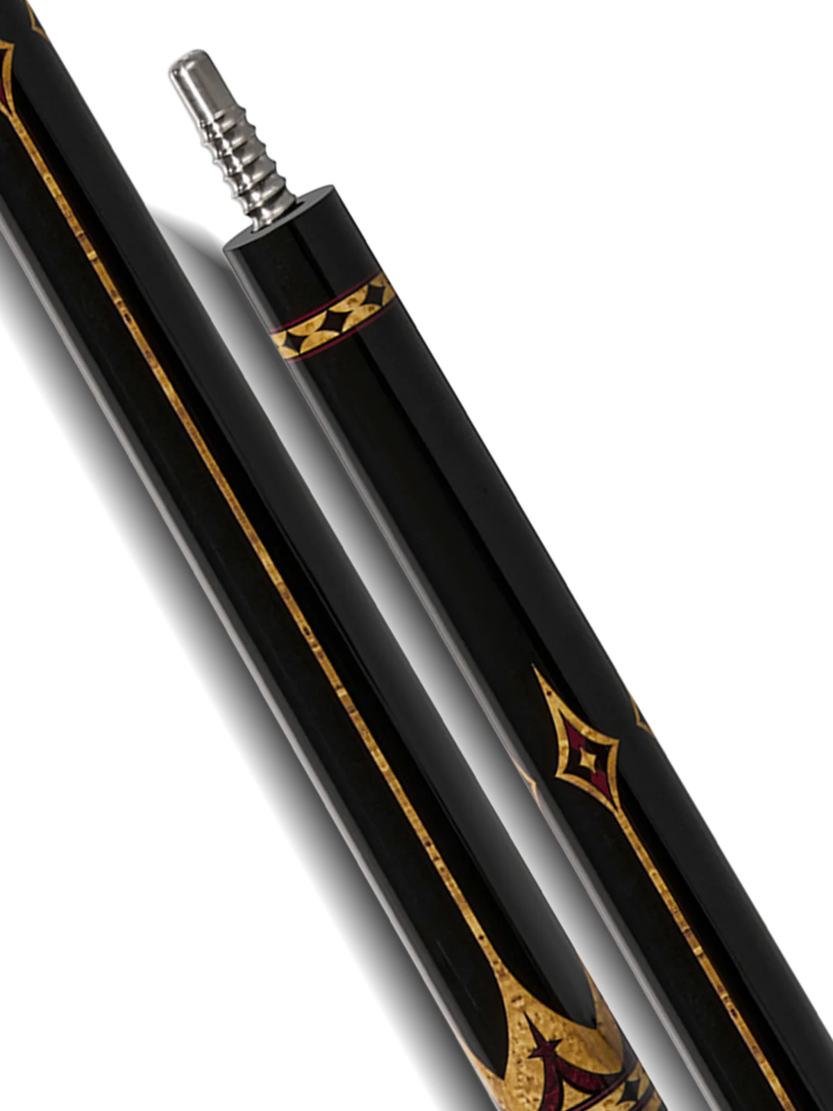 EVO Crown Royal Black Pool Cue with Black Crocodile Wrap - Image 8