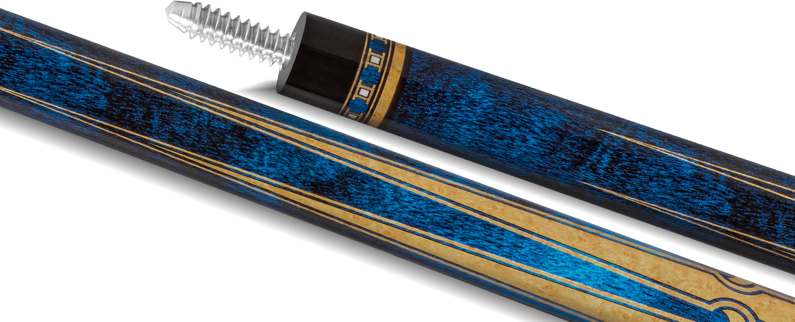 EVO Luna Sapphire Gate Leather Wrap Pool Cue - Image 7