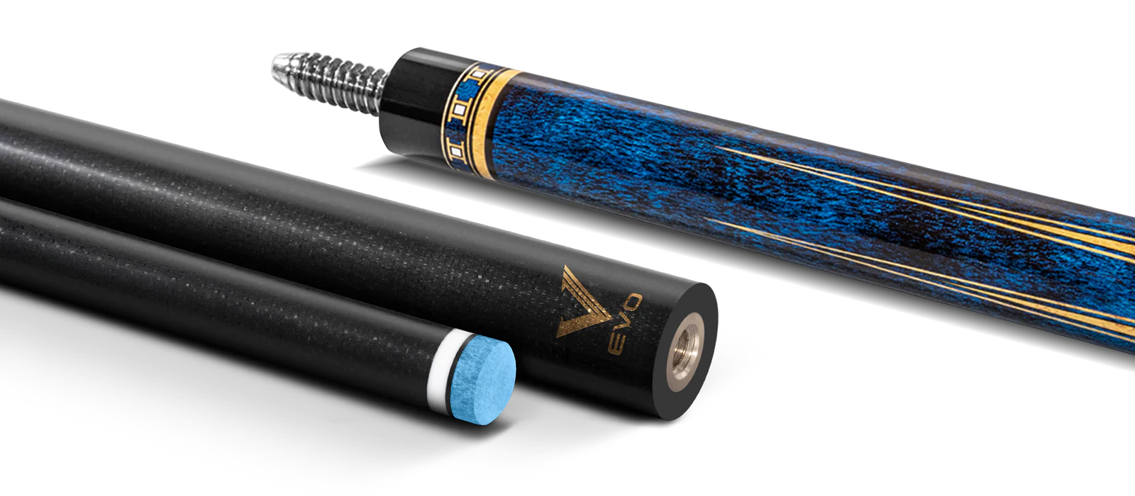 EVO Luna Sapphire Gate Leather Wrap Pool Cue - Image 9