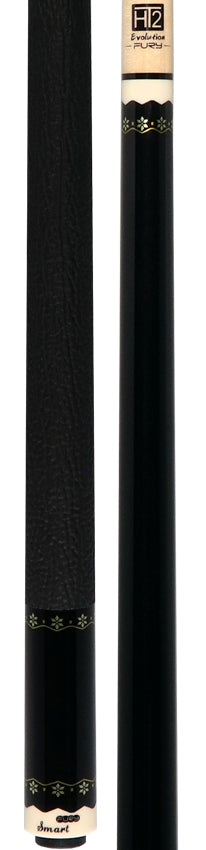 Fury CA5 Pool Cue with Sharkskin Leather Wrap - Metallic Black - Image 5