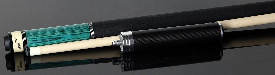 Fury TW9 Pool Cue - Teal-Stained Tec-Wood | Elephant Wrap | HT2 Wood Shaft - Image 3