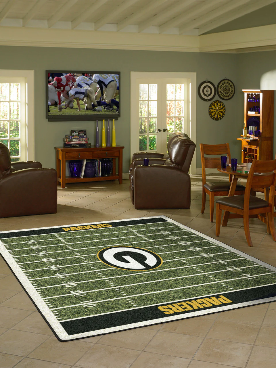 Green Bay Packers Rug Home Field - Image 3