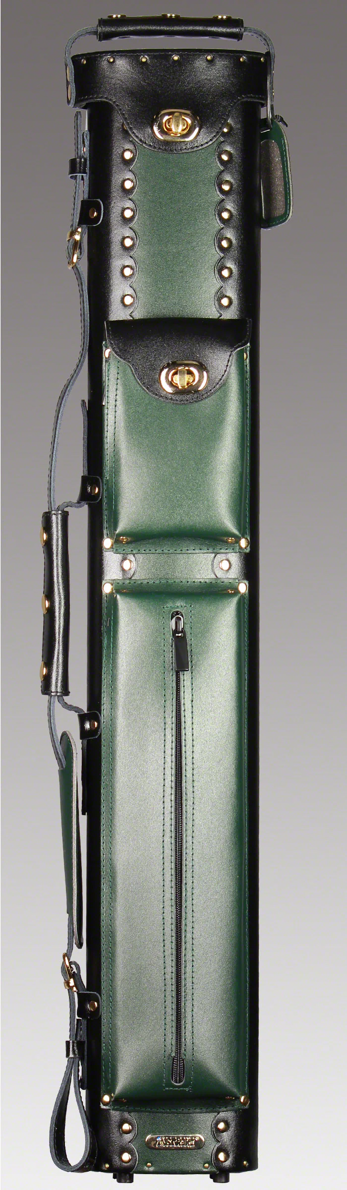 Instroke Geo Series 2x4 Hard Cue Case - Black/Green - Image 2