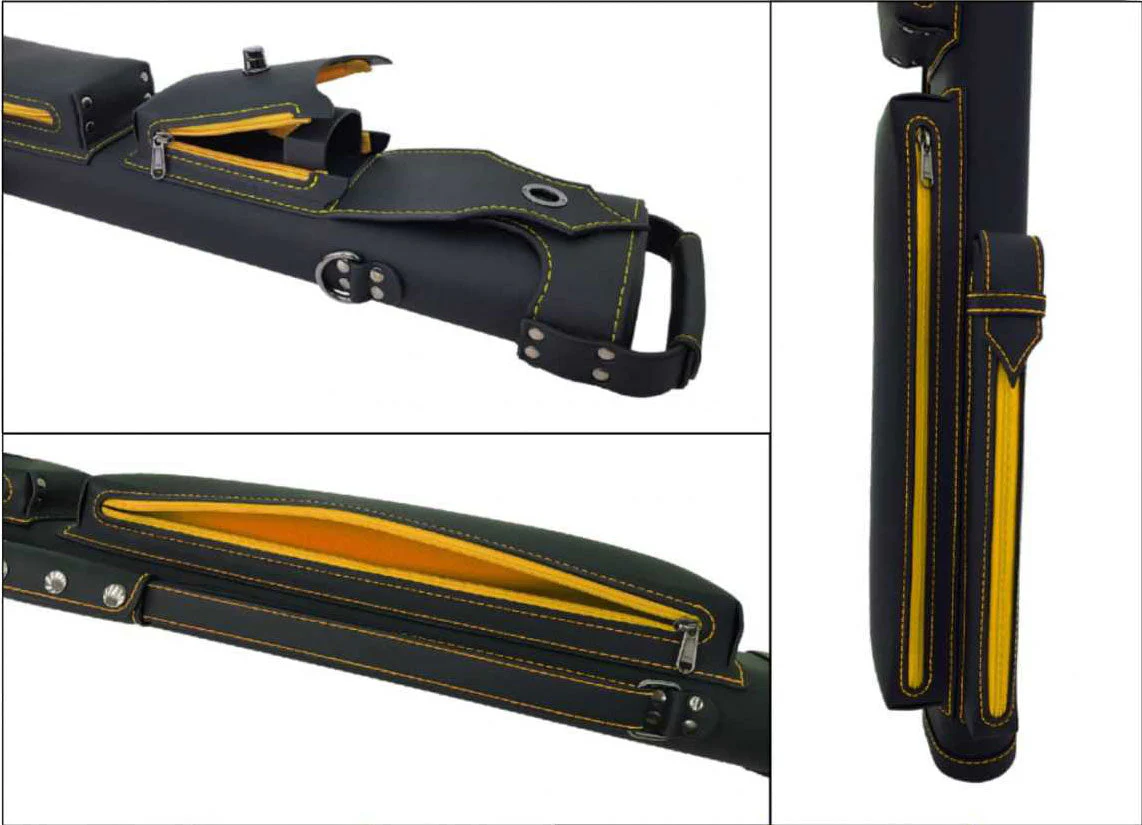 Holly Spectrum Series Hard Cue Case - Citrine Stitched - Image 3