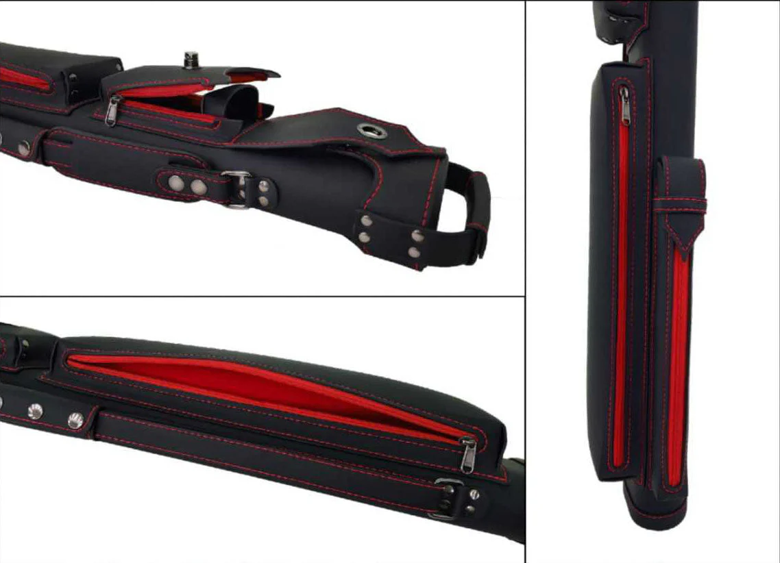 Holly Spectrum Series Hard Cue Case - Ruby Stitched - Image 4