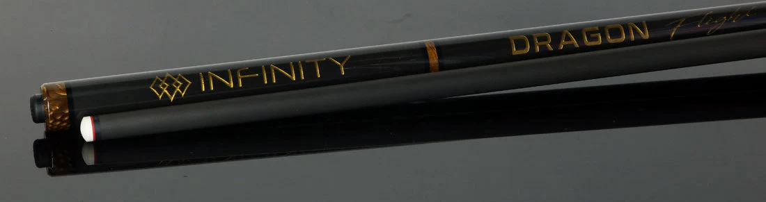 Infinity Dragon Flight Carbon Fiber Long Jump Cue - Gold - Image 3