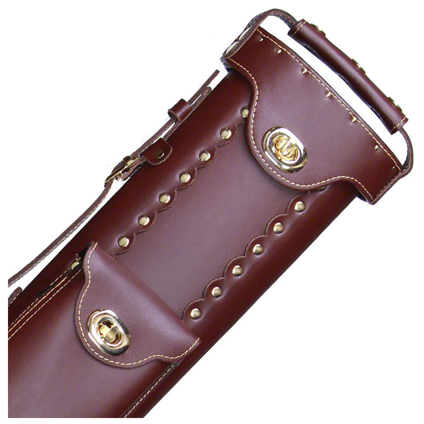 Instroke Leather Cowboy Series 3x7 Cue Case - Chestnut