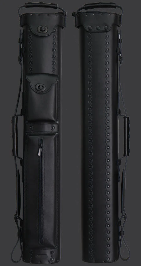 Instroke Leather Cowboy Series 3x5 Hard Cue Case - Black-Out - Image 2