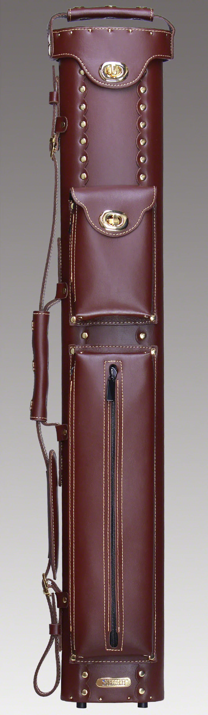 Instroke Leather Cowboy Series 3x5 Cue Case - Chestnut - Image 2