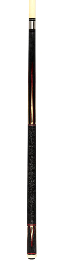J Pechauer P15R Pro Series Pool Cue - Smoke Stain with Red Framed Maple Points - Image 6