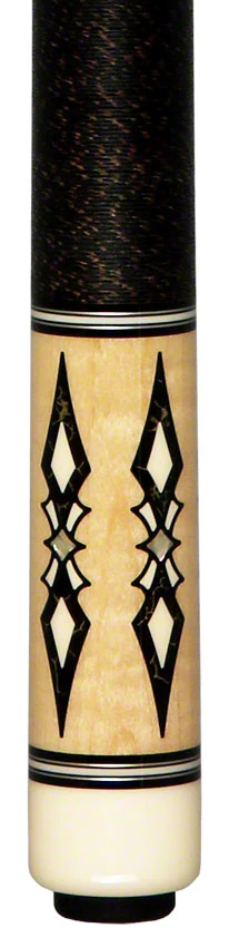 J Pechauer P22N Pro Series Pool Cue - Maple with Sim. Ebony and Gold Vein Inlays - Image 2