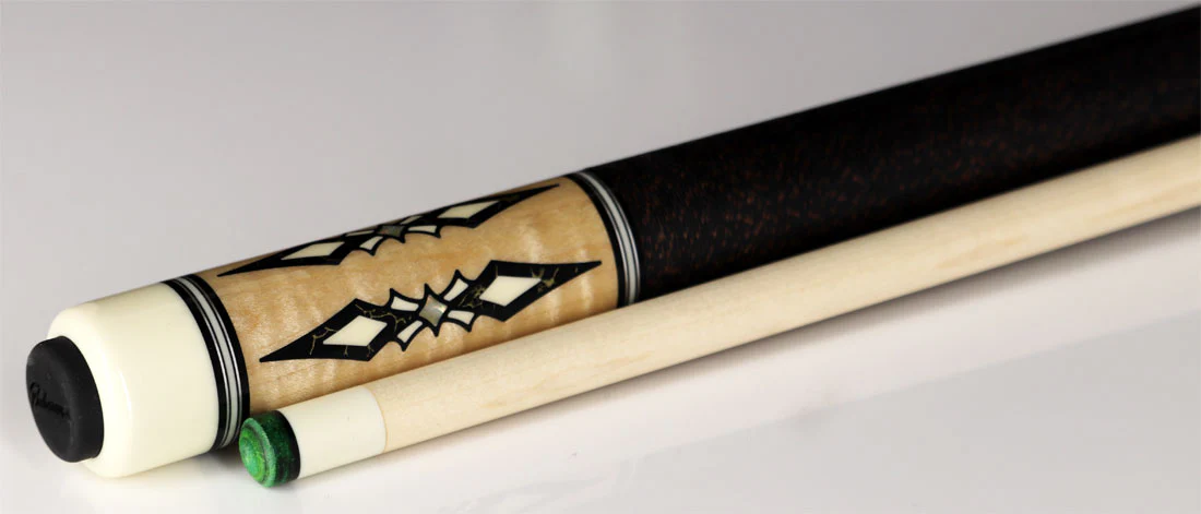 J Pechauer P22N Pro Series Pool Cue - Maple with Sim. Ebony and Gold Vein Inlays - Image 3