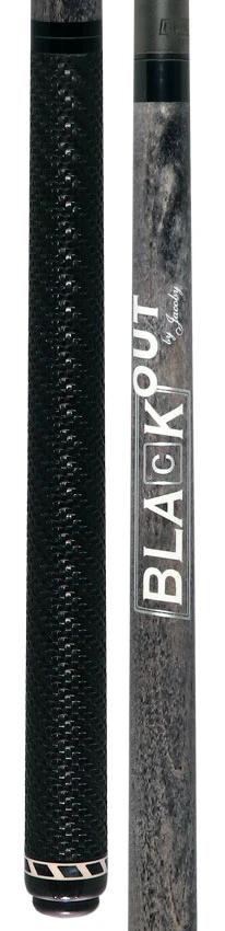 Jacoby BlaCkOut JACBKOUTSGGY Sport Wrap Carbon Fiber Break/Jump Cue - Gray - Image 5